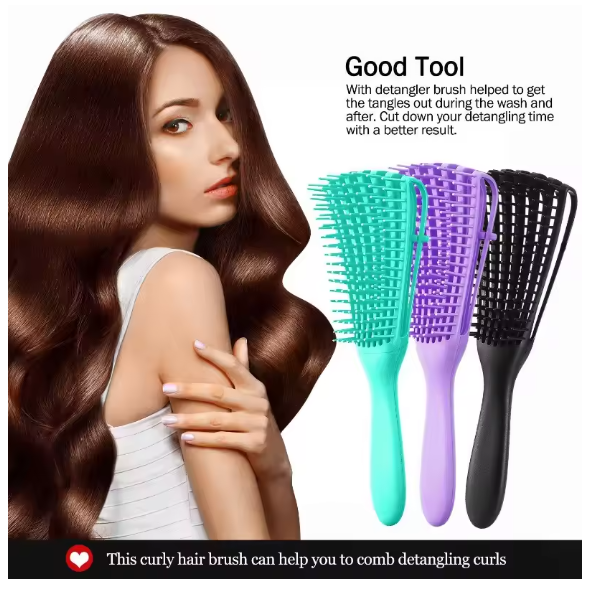 Hair Comb Detangling Brush Scalp Massage Hairbrush Detangler Brush for Curly Hair Thick Hair Octopus Hairbrush Women Men Salon