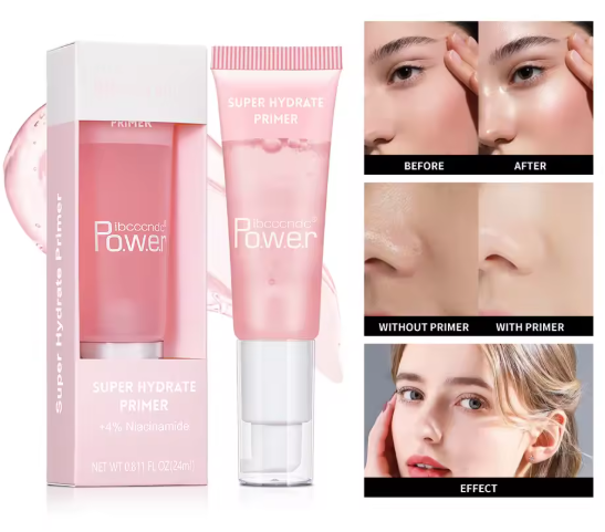 Super Hydrate Primer Makeup Base Cream Pores Invisible Oil Control Face Gel Foundation Power Grip Primer 24