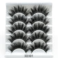 Mink False Eyelashes 3D False Eyelashes Five Pairs Of Soft Cotton Stalk Eyelashes