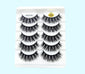 Mink False Eyelashes 3D False Eyelashes Five Pairs Of Soft Cotton Stalk Eyelashes