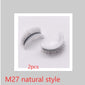 Reusable 3D Mink Lashes Natural False Eyelashes Self Adhesive Fake Glue Free Makeup Eyelash Extension Silk