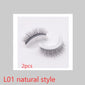 Reusable 3D Mink Lashes Natural False Eyelashes Self Adhesive Fake Glue Free Makeup Eyelash Extension Silk