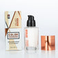 Warm skin tone liquid foundation