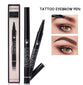 Microblading Eyebrow Pencil Waterproof Fork Tip Tattoo Pen Tinted Fine Sketch Eye Brow Pencils Long Lasting Eyebrows