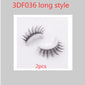 Reusable 3D Mink Lashes Natural False Eyelashes Self Adhesive Fake Glue Free Makeup Eyelash Extension Silk