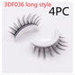 Reusable 3D Mink Lashes Natural False Eyelashes Self Adhesive Fake Glue Free Makeup Eyelash Extension Silk