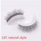 Reusable 3D Mink Lashes Natural False Eyelashes Self Adhesive Fake Glue Free Makeup Eyelash Extension Silk